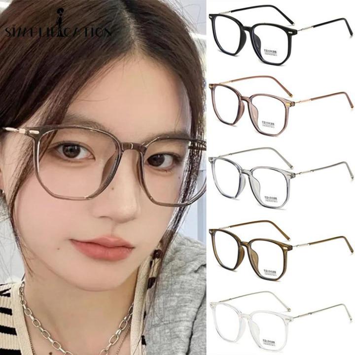 Korean Style Popular Clear Frame Anti-Blue Light Glasses for Women/  Oversized Lightweight Full-frame Reading Gaming Glasses