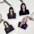 Kpop Idol Blackpink JISOO JENNIE ROSÉ LISA Acrylic Key Ring Double Sided Printing Keychains Pendant.