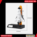Space Rocket Aviation Spaceport Model Shuttle Launch Center Building Blocks Construction Spaceship Bricks Educational Toys Set for Kids. 