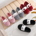 Sheep ear imitation rabbit hair, autumn winter wrapped root, indoor and outdoor home slippers, women's postpartum warm cotton shoes, snow boots.