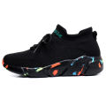 Sneaker Women's Shoes Spring and Autumn Breathable Flying Woven Stretch Sock Shoes Men's Knitted Soft Bottom Socks Shoes Running Shoes. 