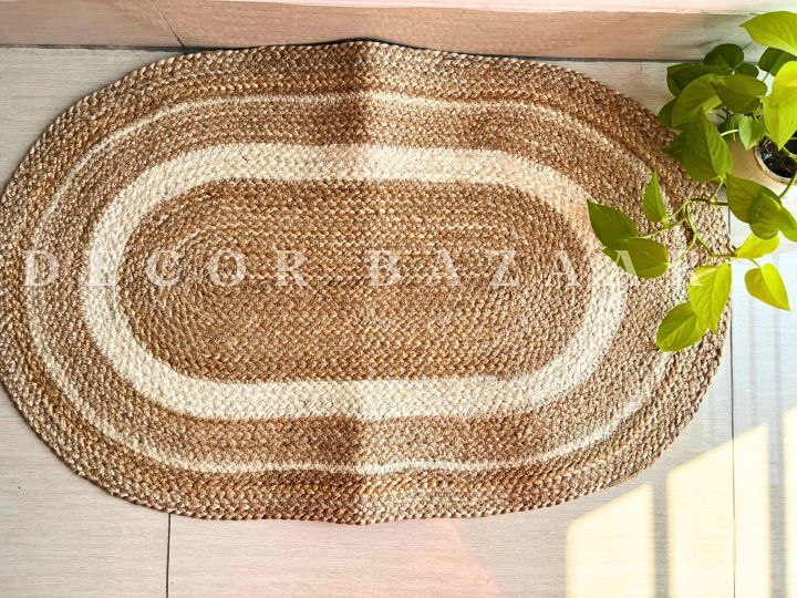 Jute%20Area%20Rug%20(20%20inch%20x%2032%20inch)%20Door%20Mat%20Indoor%20Floor%20Mat%20Bohemian%20Hand%20Woven%20Geometric%20Carpet%20Chic%20Bedside%20Rugs%20for%20Living%20Room%20Bathroom%20Entryway%20-%20Image%202