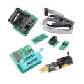 CH341A BIOS USB Programmer SOP8 DIP8 1.8V Conversion Socket 8-Pin Test Clip Set for IPhone or Motherboard.