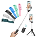 R1 Mobile Wireless Fill Light Live Streaming Photography Portable Integrated Telescopic Tripod Stand Selfie Stick.