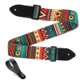 National Style Guitar Strap Acoustic Guitar Electric Guitar Universal Strap Retro Accessories Embroidery Accessories. 