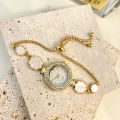 Women's Minority Simple Dignified Flowers Bracelet Watch Fashion Quartz Watch. 