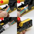 All In One RJ45 Cable Stripper Pressing Clamp Tongs Hand Tool Network Tools Network pliers Pliers Crimper RJ45 Pliers Cable Connector.