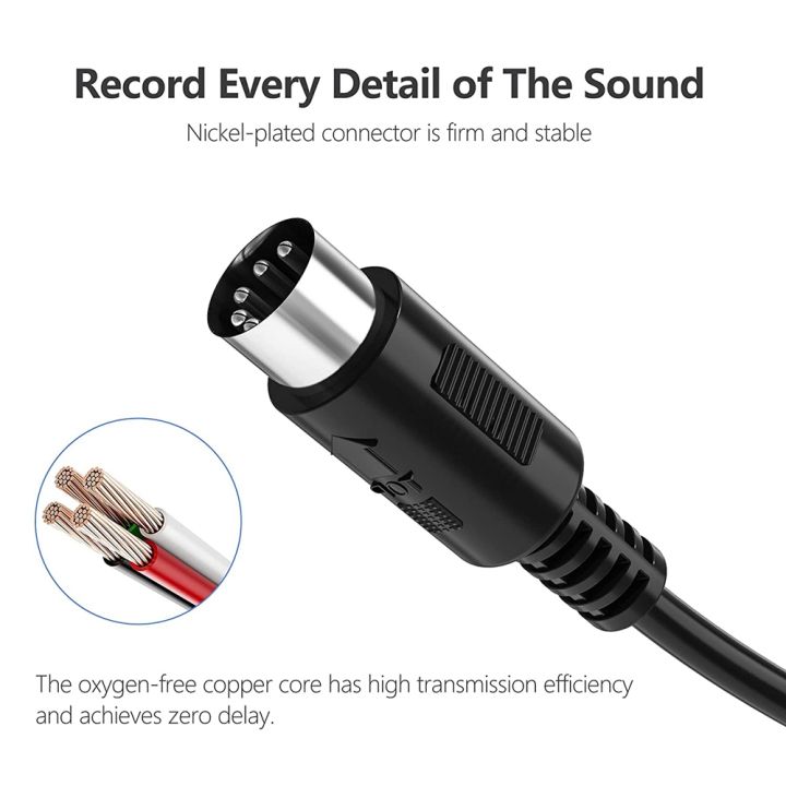 2-Pack%205-Pin%20DIN%20MIDI%20Cable,%203-Feet%20Male%20to%20Male%20for%20MIDI%20Keyboard%20-%20Image%205