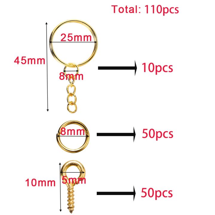 110/220pcs/Set%20Keychain%20Open%20Jump%20Rings%20Eye%20Pins%20Jewelry%20Making%20Accessories%20Kits%20for%20DIY%20Epoxy%20Resin%20Key%20Chain%20Key%20Ring%20Pendants%20-%20Image%203
