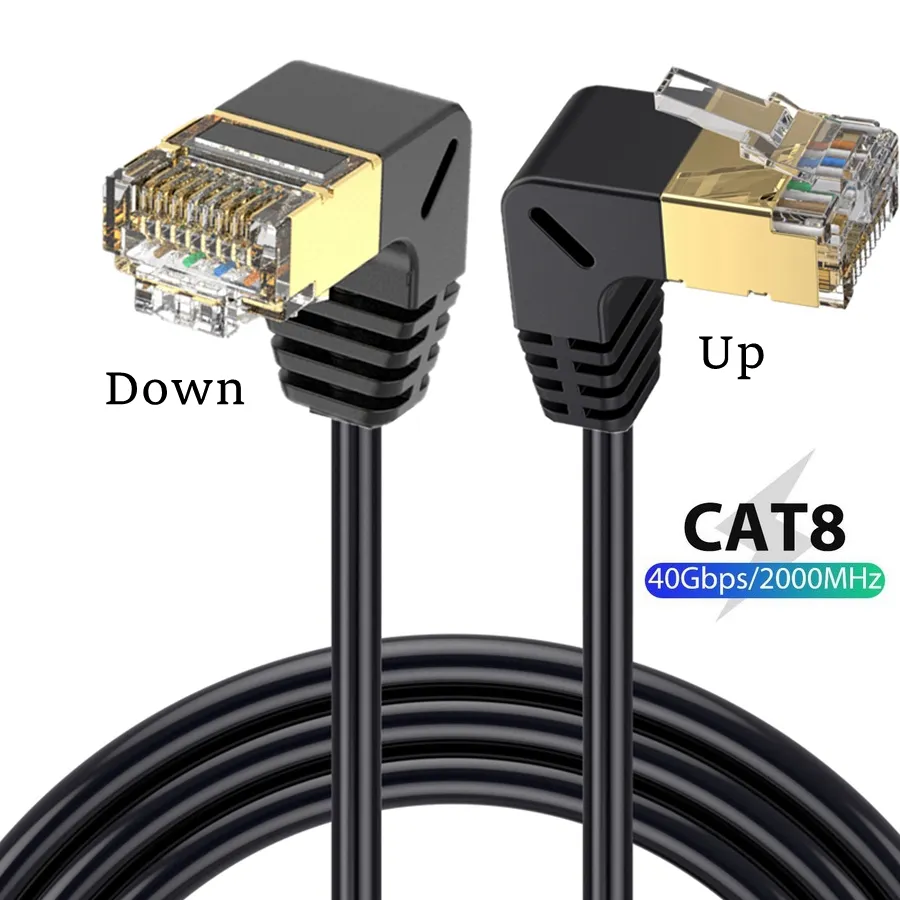 Ethernet Cable 100 Ft Cat 8 Ethernet Cable 75 Ft Shielded 26AWG Lastest 40Gbps 2000Mhz SFTP Patch Cord Heavy Duty High Speed Cat8 LAN Network RJ45 Cable- In Wall Outdoor Weatherproof Rated - Foto 4