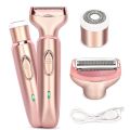 2 in 1 Professional Women Epilator Electric Razor Hair Removal Painless Face Shaver Bikini Pubic Hair Trimmer Home Use Machine. 