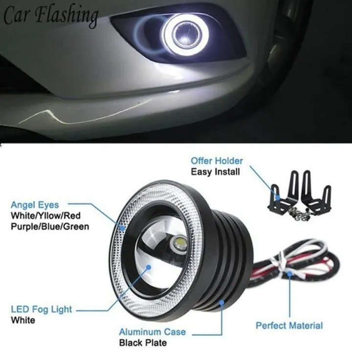2.5''%2015W%20Car%20White%20COB%20LED%20Projector%20Angel%20Eyes%20Blue%20Ring%20DRL%20Fog%20Light%20Lamp%20-%20Image%204