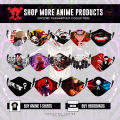 Demon Slayer Exclusive Anime Design Edition Mens Fashion Mask - Anime Facemask - Anime Fashion Mask.