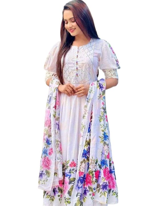 New%20Model%20Beautiful%20Comfortable%20Gown%20Three%20Piece%20Readymade%20Set%20%20%20Screen%20Print%20%20Work%20for%20Women%20-%20Image%202