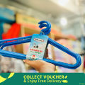 Plastic Hanger Set For Wardrobe (Set Of 6 Pcs), Black - Hanger - Hanger. 