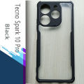 Yonpor ShockProof Case For Tecno Spark 10 Pro - Transparent Silica Gel Matte Slim Thin Back Cover Phone Case With Bumper. 