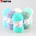 TPRPYN 1Pc=50g 95M Crochet Yarn For Knitting Milk Cotton Knit Yarn Soft Warm Knitted Line Threads Handmade Needlework Carpet.