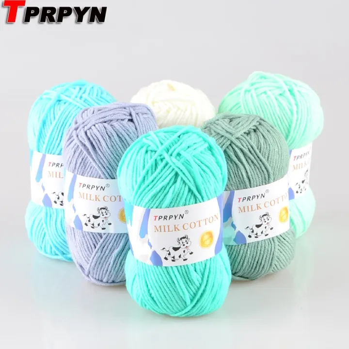 TPRPYN%201Pc=50g%2095M%20Crochet%20Yarn%20For%20Knitting%20Milk%20Cotton%20Knit%20Yarn%20Soft%20Warm%20Knitted%20Line%20Threads%20Handmade%20Needlework%20Carpet%20-%20Image%203