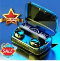 M10 TWS Wireless Earbuds Touch Bluetooth Earplugs -Black Colour -GFG - Bluetooth Headphone. 
