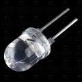 10Pcs 10mm White LED Clear Transparent White 10mm LED Super Bright LED Lamp Wide Angle Electronics Components Indicator Flash Light Emitting Diodes. 