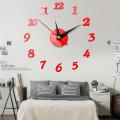 3D Wall Clock Mirror Wall Stickers  Wall Clocks Living Room Removable Art Decal DIY Sticker Home Decoration. 