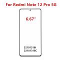 Note13 12R Outer Screen For Xiaomi Redmi Note 13 12 Pro Plus Speed Front Touch Panel LCD Display Glass Cover Repair Parts + OCA. 