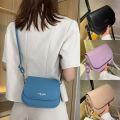 Trendy Saddle Shoulder Bag Women PU Leather Crossbody Bag Simple Solid Color Flap Messenger Bag Fashion Handbags Pouch. 