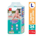 Avonee Pants Baby Diaper L (9-14 KG) 34PCS.