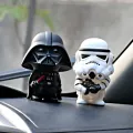 Cute Star Wars Darth Vader Stormtrooper Model Action Figure Toy Car Ornament. 