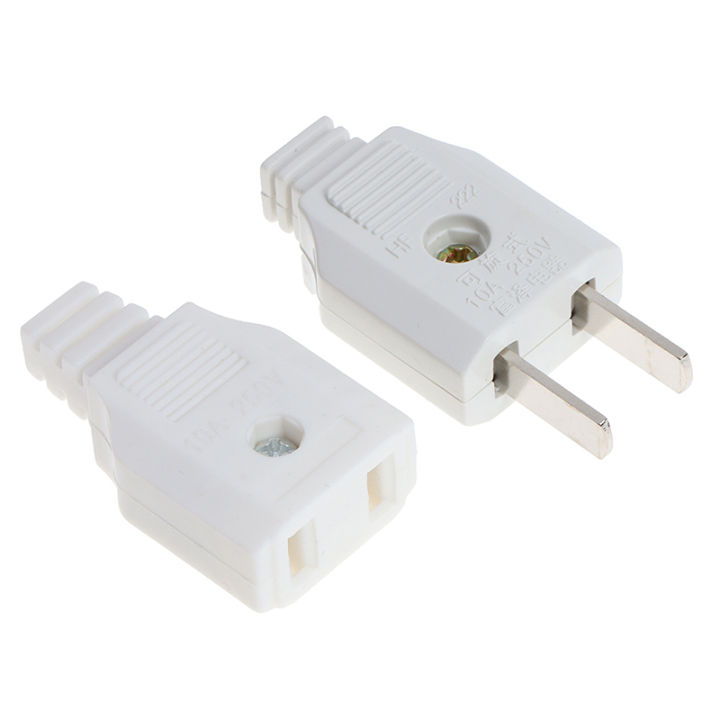 US%202%20Flat%20Pin%20AC%20Electric%20Power%20Male%20Plug%20Female%20Socket%20Outlet%20Adapter%20Wire%20Hudduo%20-%20Image%203