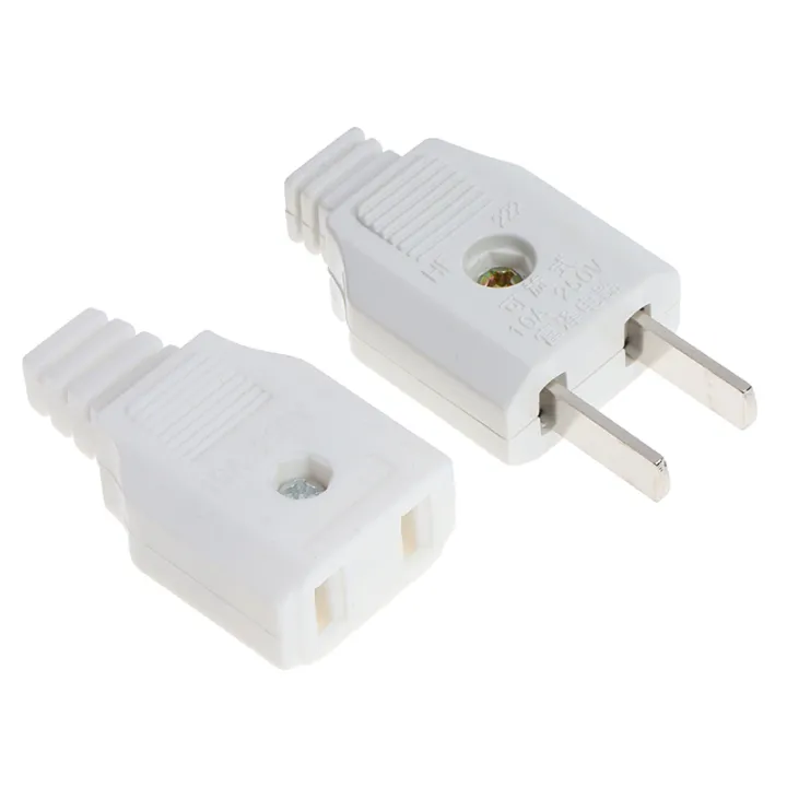 US%202%20Flat%20Pin%20AC%20Electric%20Power%20Male%20Plug%20Female%20Socket%20Outlet%20Adapter%20Wire%20Hudduo%20-%20Image%203