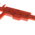 1pc Portable Dual Scale 0-80MM Plastic Eyebrow Measuring Vernier Caliper Mini. 