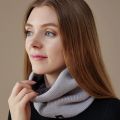 【Atoztide Store】Winter Ring Scarf Plush Knitted Neck Scarves Outdoor Woolen Yarn Soft Muffler. 