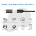 10Pcs USB C to Mini USB 2.0 Adapter for GoPro MP3 Players Dash Cam.