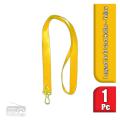ID Card Strip Ribbon 2CM Lanyard (Yellow).
