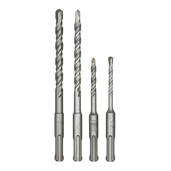 KOGEEK%204PCS%205-10mm%20Hammer%20Drills%20Bit%20Set%202%20Pits%202%20Slots%20SDS%20Round%20Shank%20Concrete%20Brick%20Tile%20Wall%20Drill%20Bits%20with%20Surface%20Heat%20Treatment%205mm%206mm%208mm%2010mm%20-%20Image%203