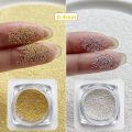 0.4mm-1.5mm 3D Steel Tiny Nail Art Decoration Gold Silver Steel Ball Nail Art Caviar Beads Nails Beads DIY Jewelry Accessories. 