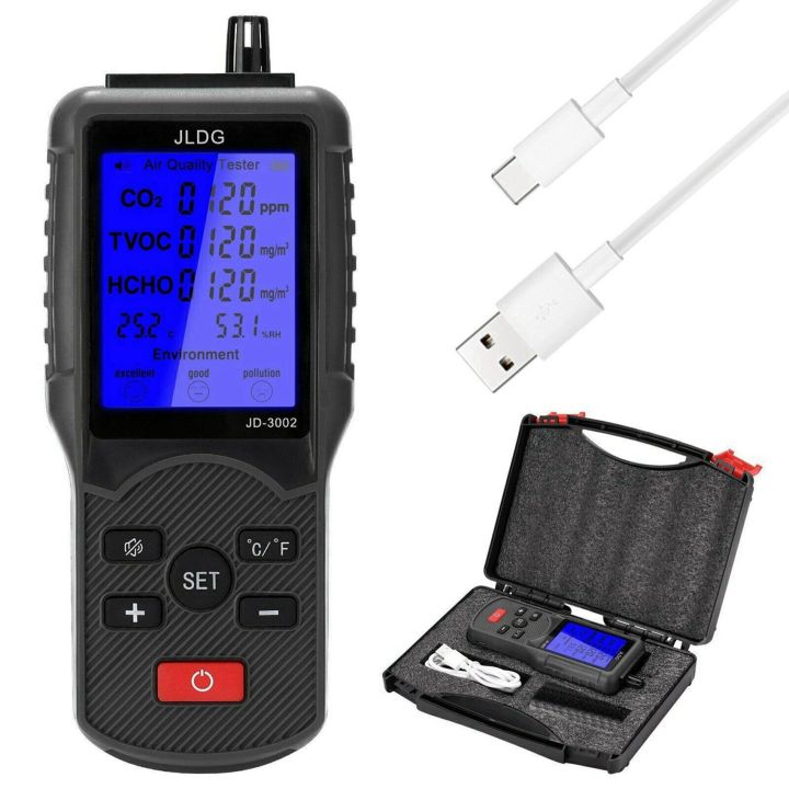 Jldg%202X%20Air%20Quality%20Tester%20Co2%20Tvoc%20Meter%20Temperature%20Humidity%20Measuring%20Device%20Carbon%20Dioxide%20Monitor%20with%20Lcd%20Screen%20-%20Image%206