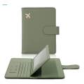Cover ID Card Holder Document Pouch Card Holder for Green.