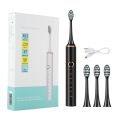 Electric Sonic Toothbrush USB Charge Rechargeable Adult IPX7  Waterproof Electronic Tooth 4 Brushes Replacement Heads Whitening. 