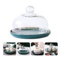 2X Cake Stand Cake Plate Server with Dome Dessert Cake Cover Butter. 