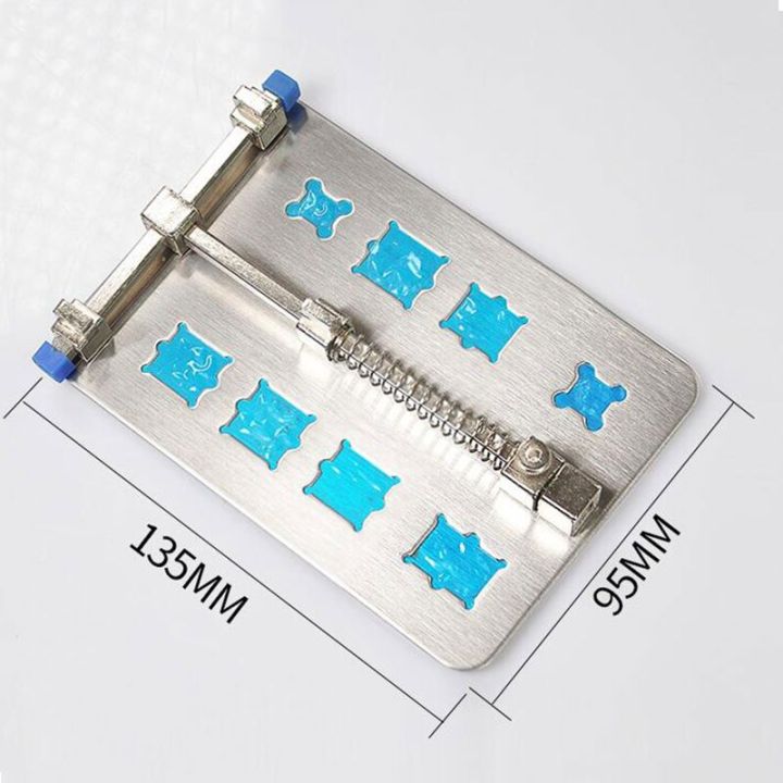8%20Kinds%20Of%20IC%20Grooves%20With%20PCB%20Holder%20Stainless%20Steel%20PCB%20Holder%20Stand%20130x90x21mm%20With%20IC%20Tray%20PCB%20Holder%20Circuit%20Board%20Fixture%20Soldering%20Desoldering%20For%20Mobile%20BGA%20SMD%20Repair%20Tools%20-%20Image%203