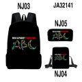 Game peripherals: Alphabet Lore, school bag, alphabet legend, backpack, shoulder bag, pencil case, backpack three-piece set. 