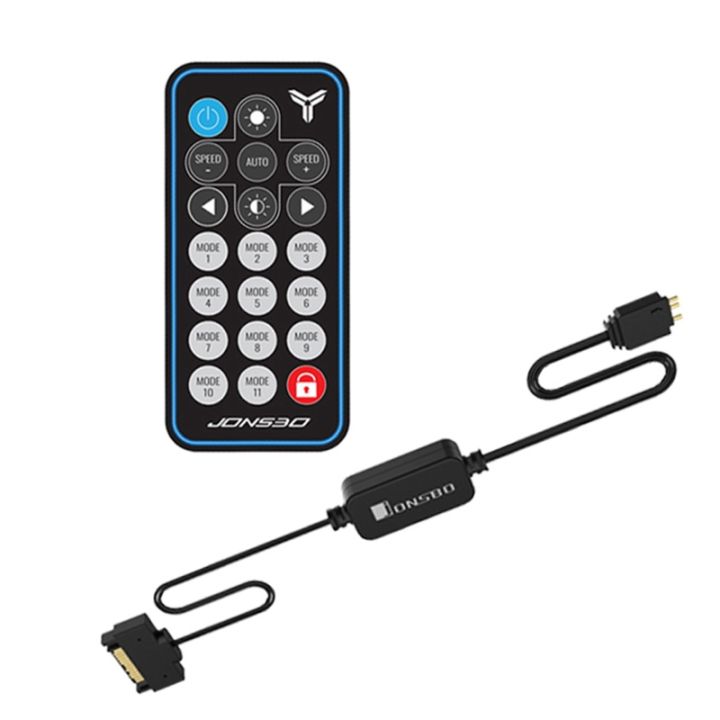 ARGB Controller Remote Control 5V 3Pin SATA Power Supply Memory LED Light Stripe Symphony Edition for Computer PC Case