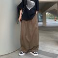 Pants Casual Trend High Street Straight-Leg Trousers Summer Men ins Japanese Style Wide Leg Fashion Brand Loose Cargo Pants Harajuku Style.