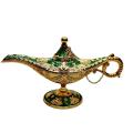 Aladin Lamp / Prodip Showpiece Magic Lamp/ Classic Metal Carved Aladdin Lamp Light Wishing Tea Oil Pot and jewelry box. 