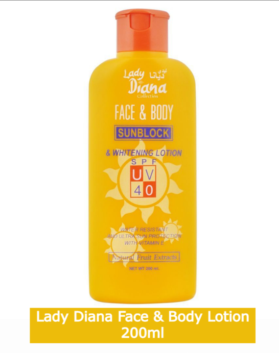 Lady Diana Sunblock Cream With Vitamin E Cream 200ml SPF UV 40