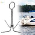 Grappling Hook Rustproof Multifunctional Stainless Steel Hook for Camping Survival Outdoor Salvage. 