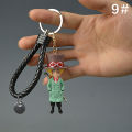 Action One Piece Keychain 3D PVC Luffy Zoro Sanji Figure Model Toys Bag Pendant One Piec Anime Figure Key Finder For Fans.