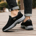【selevn roind】 Outdoor Shoe Men Sneakers Autumn Slip On Casual Men Shoes Breathable Suede Leather Shoe Anti-skid Walking Shoe Hot Sale Footwear. 